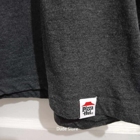Classic Pizza Hut Employee T-Shirt - Adult Size XL - Gray - Clean & Soft - Picture 2 of 6